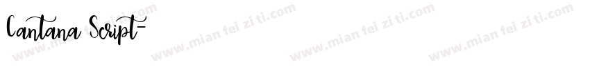Cantana Script字体转换
